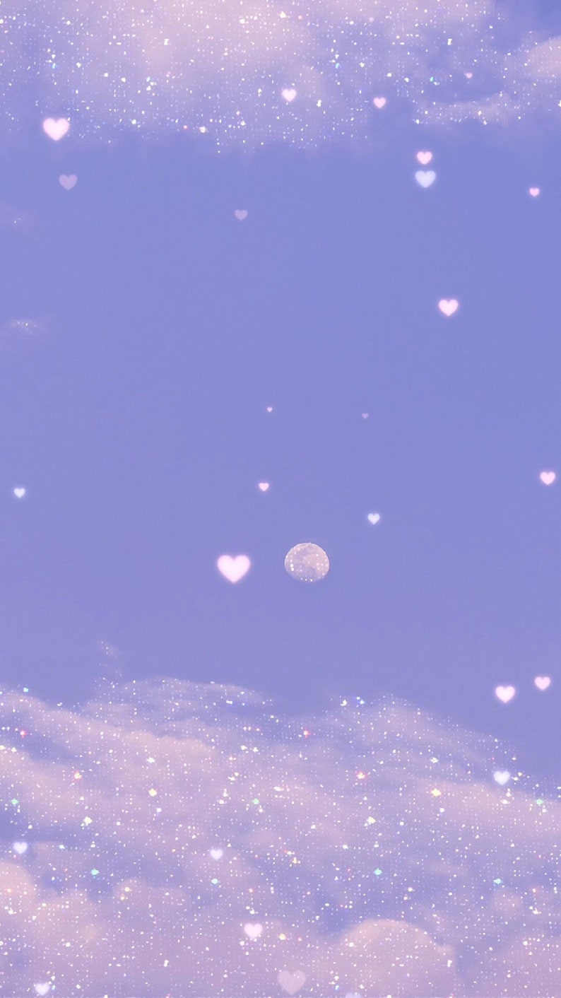 Animated Aesthetic Valentine's Day Sky Background, Animated Aesthetic ...