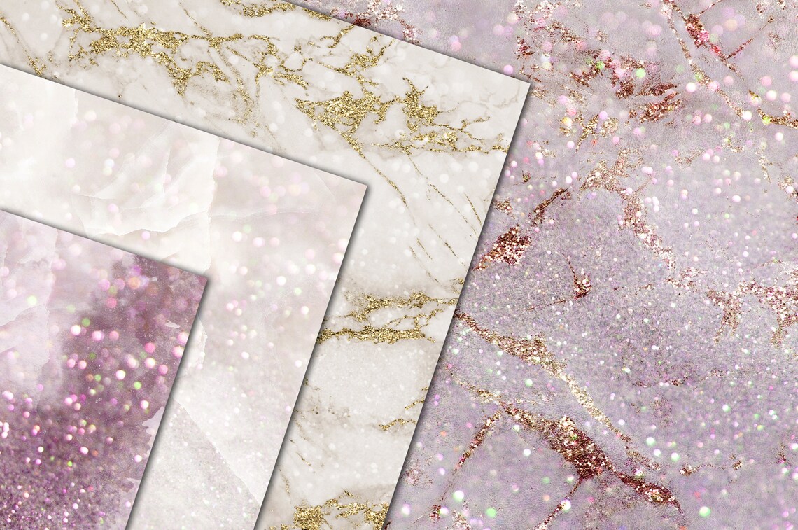 Texturas de mármol de oro rosa Etsy