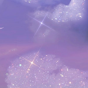 Animated Moonlight, Animated Aesthetic Glitter Sky, Pink Glitter Sky ...