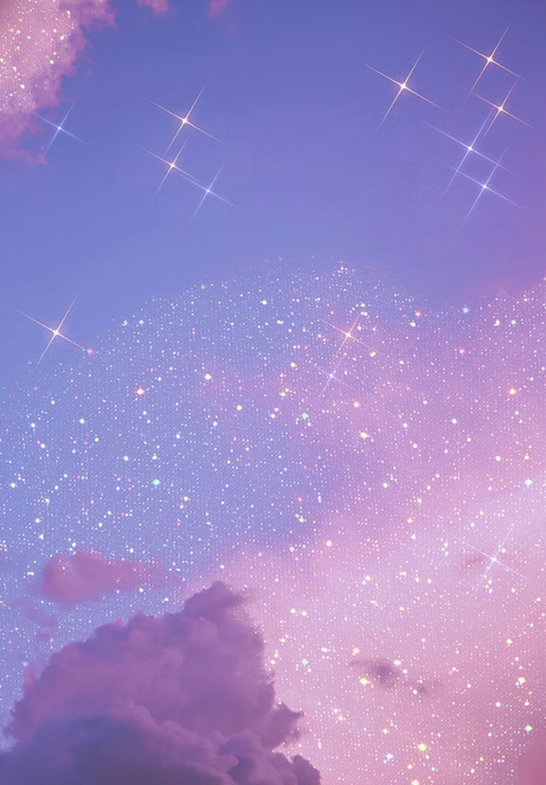 Aesthetic Sparkle Sky Poster/wall Art Digital Print Etsy