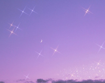 Aesthetic Sparkle Sky, Poster/Wall Art, Digital Print, Background, Phone Wallpaper