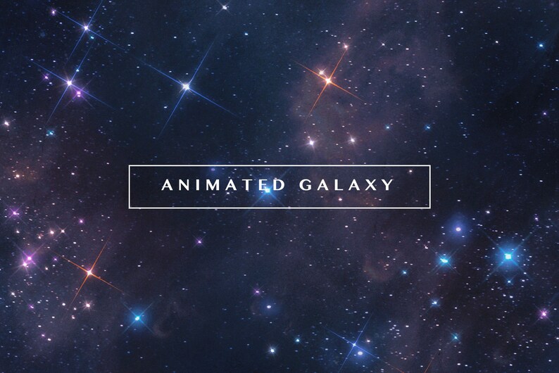 Animated Galaxy Backgrounds 24 ITEMS Space Sky Cosmic - Etsy