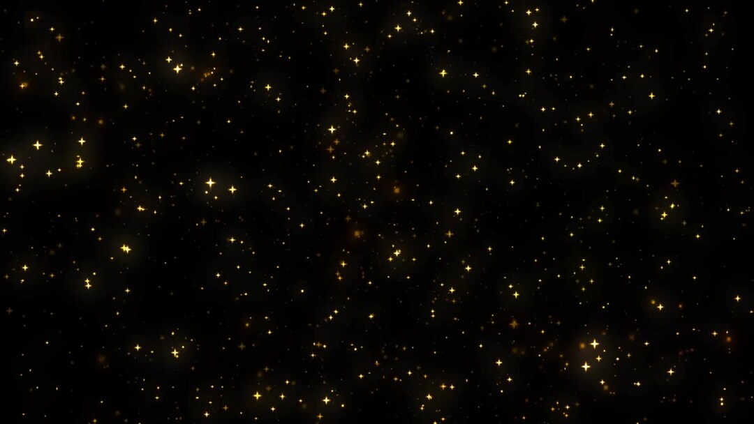 Animated Gold Stars, Animated Background - Etsy