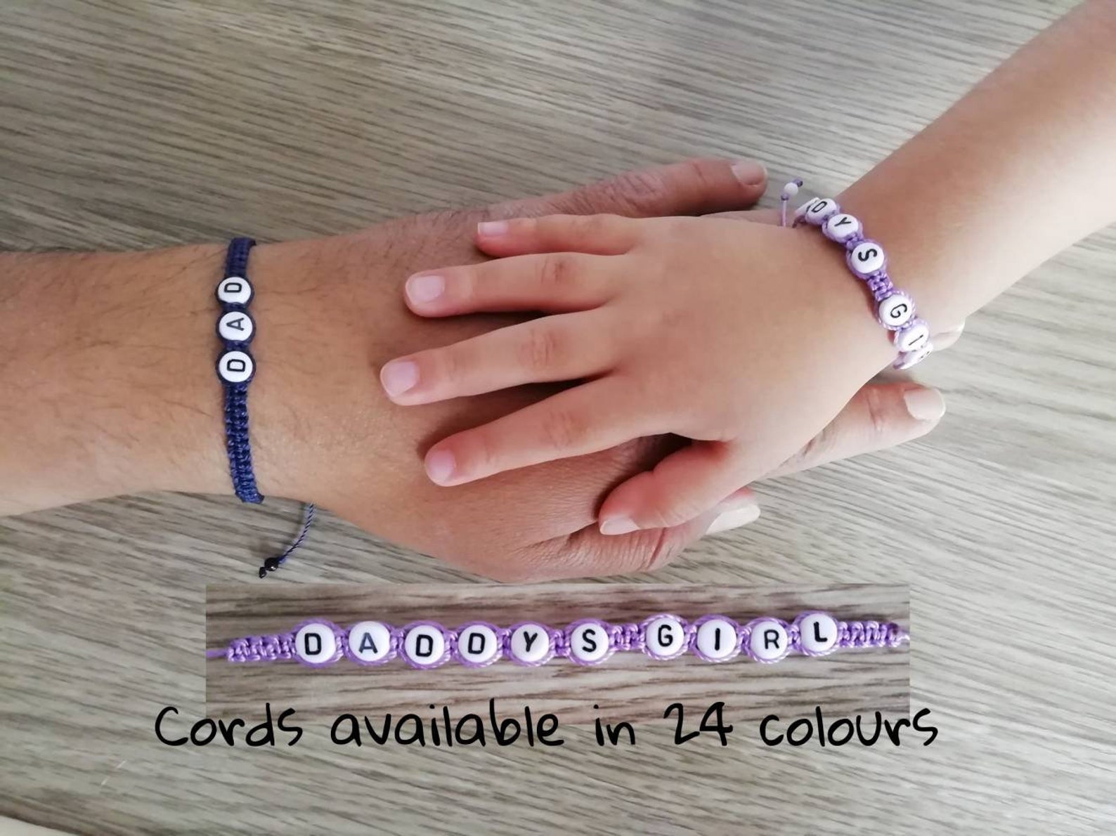 Daddy's Girl Bracelets Father's Day Gift Daddy and Etsy