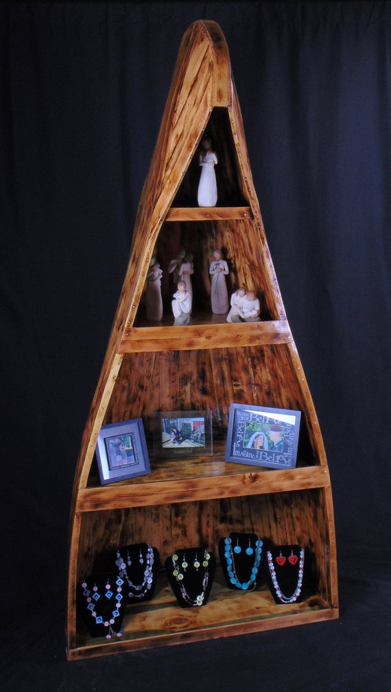 Rustic Canoe Shelf Etsy