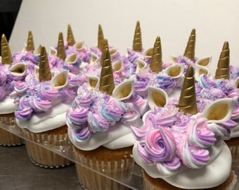 1 Dozen Unicorn Cupcake Toppers Horns And Ears 12 24 Non Edible 1 Dozen Unicorn Cupcake Toppers Horns And Ears 12 24 Non Edible