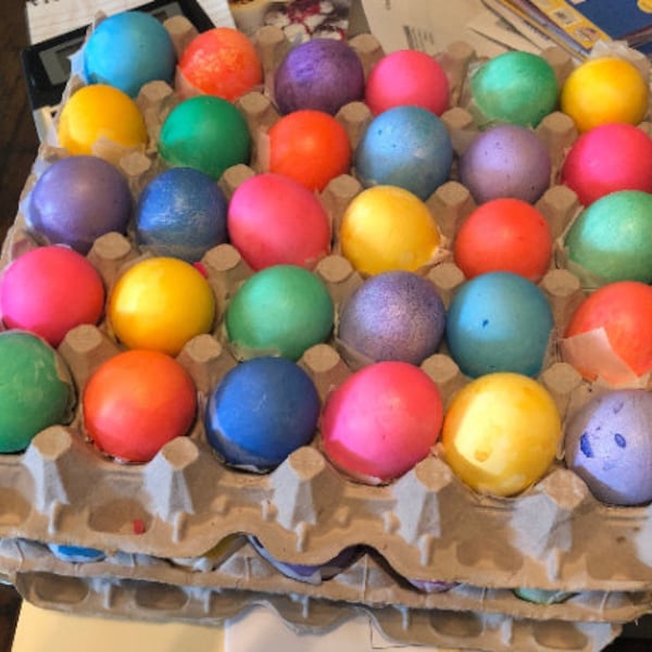 1 dozen (12 eggs) Cinco De Mayo Confetti Eggs (Cascarones)