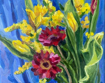 デフォセ 「黄色の花束」 リトグラフ 額装 静物画 フランス 版画 #420 デフォセ 「黄色の花束」 リトグラフ 額装 静物画 フランス 版画 #420