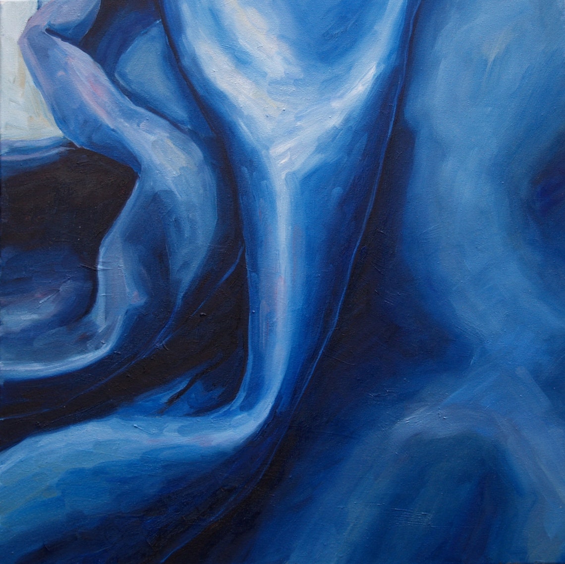 The Game of Blue Drapery Oil Painting, Still Life, Original Artwork ...