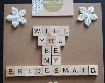 Will you be my bridesmaid card