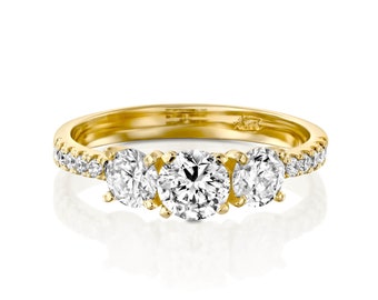 Female Wedding Ring With Diamondswoman Band Diamond Band - Etsy