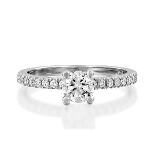 Dainty Diamond Ring, Delicate Engagement Ring, Classic Engagement Ring, Proposal Ring, 14K Gold Diamond Ring, DiamondHouse, Sale