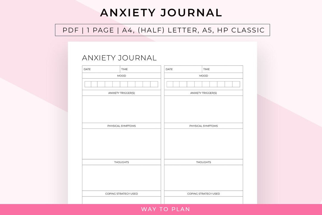 Anxiety Journal to Log Your Anxiety Attacks and Discover Patterns for ...