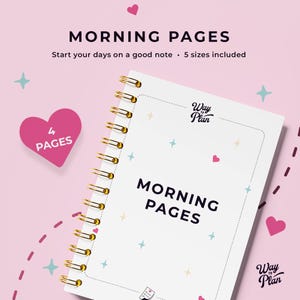 Morning pages with guided prompts to help you start each day on a positive note