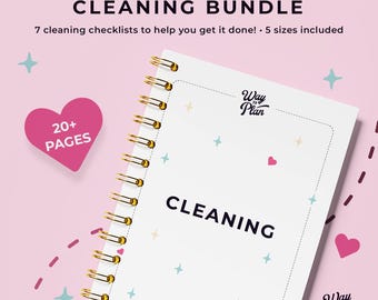 cleaning printable, cleaning bundle, weekly cleaning schedule, cleaning checklist, adhd cleaning checklist, adhd cleaning, cleaning pdf