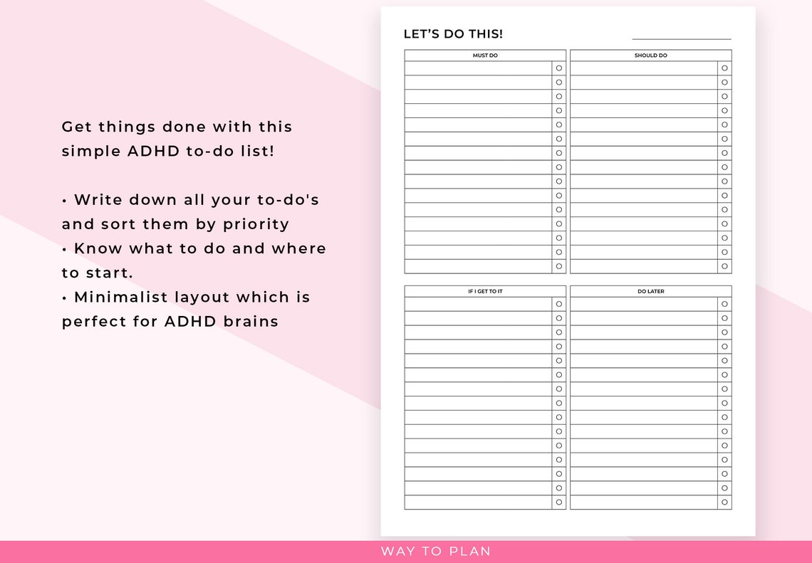 adhd-to-do-list-printable-to-do-checklist-simple-to-do-chart-etsy