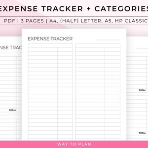Expense tracker, business expense tracker, expense tracker printable, airbnb expense tracker