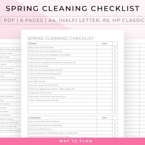 Spring cleaning checklist to organize your spring cleaning image 1