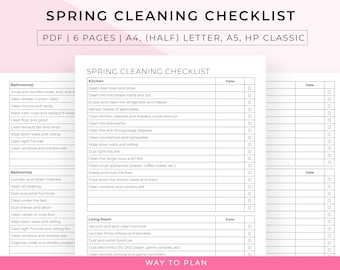 Spring cleaning checklist to organize your spring cleaning