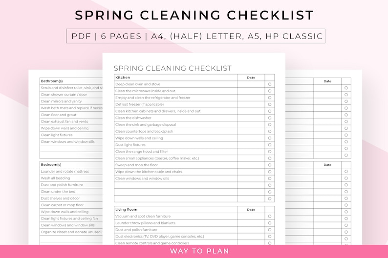 Spring cleaning checklist to organize your spring cleaning image 1