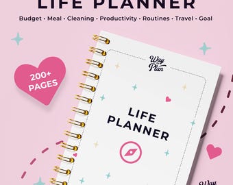 ADHD Life Planner for Adult Women. ADHD planner. Printable productivity mega bundle. ADHD printable planner. Household organization. pdf
