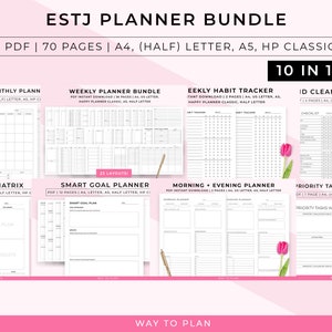 ESTJ planner bundle to maximize your potential