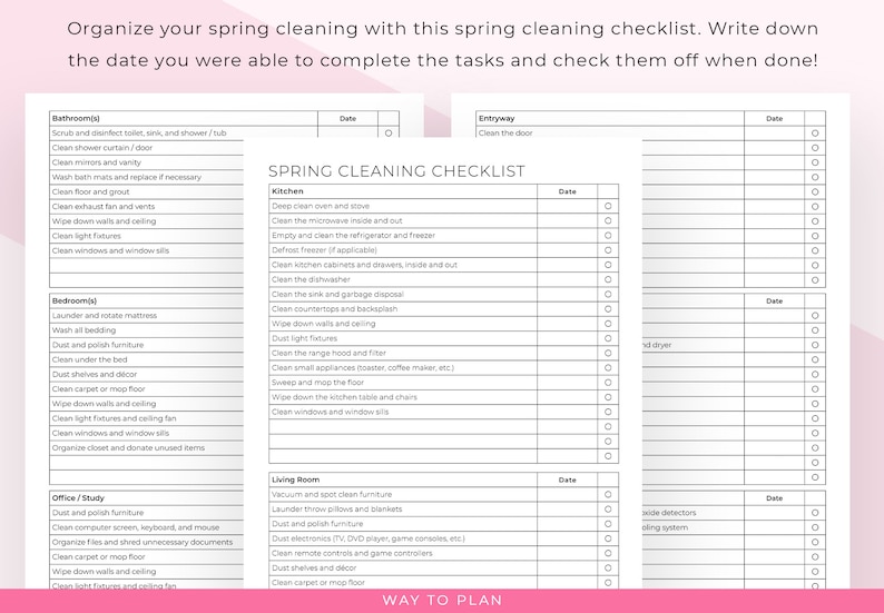 Spring cleaning checklist to organize your spring cleaning image 2