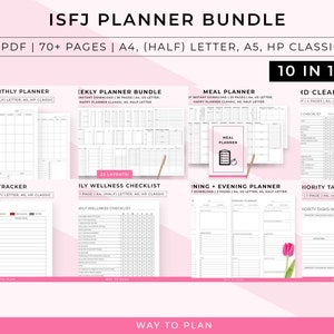 ISFJ planner bundle to maximize your potential