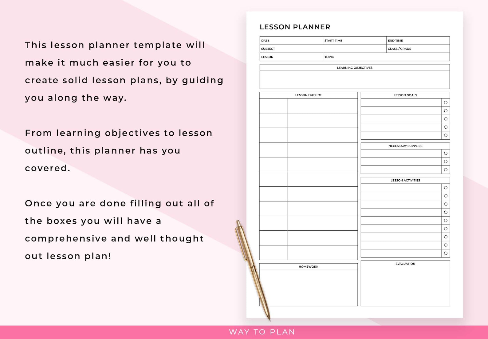 Teacher Lesson Planner 20222023. Daily Lesson Plan Template. Etsy Australia