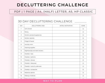 30 day decluttering challenge to help you start decluttering your home