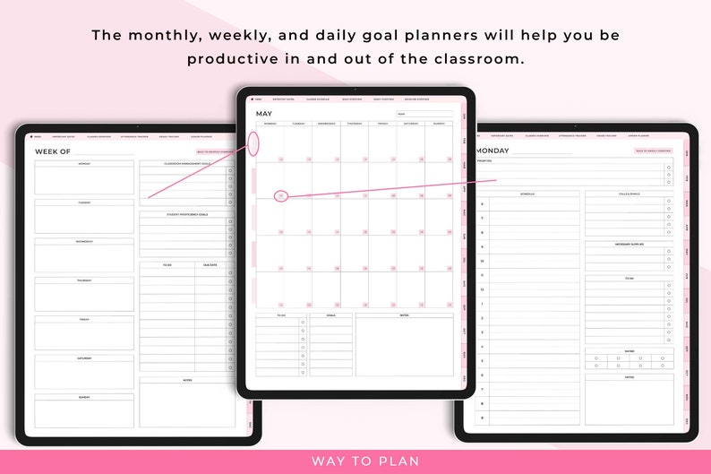 Digital ADHD Teacher Planner. 20232024 Teacher Planner Etsy