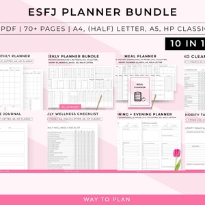 ESFJ planner bundle for maximizing your potential