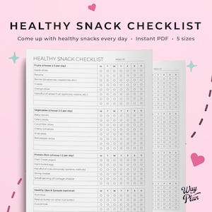 Healthy snack checklist to keep you on top of your healthy eating journey