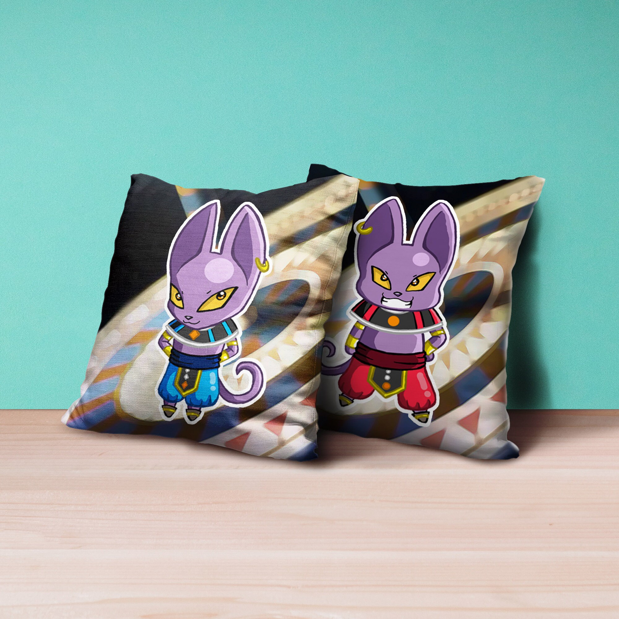 Fan Made DBS Beerus Champa Character Cushion Ver 1 16x16 - Etsy Fan Made DBS Beerus Champa Character Cushion Ver 1 16x16 - Etsy