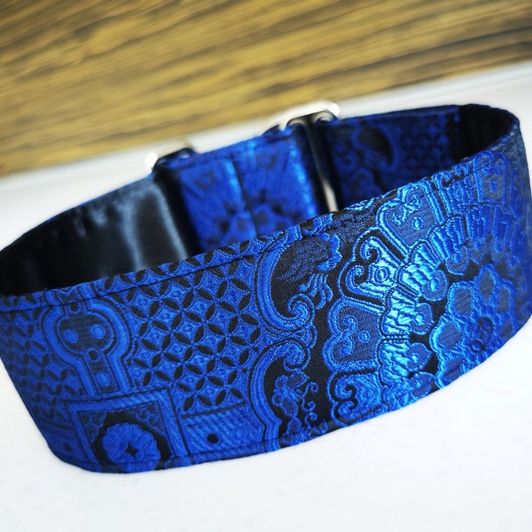 Martingale collar, Dog collar, Sighthound collar, Galgo collar, Greyhound collar, Saluki collar, dog collars, Brocade collar,