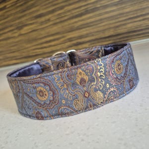 Brocade Martingale Dog Collar: Sighthound, Greyhound, Galgo