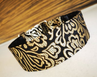Collare per cani, Martingale, Levriero, Galgo, Greyhound, Saluki, altre razze canine, foderato in raso