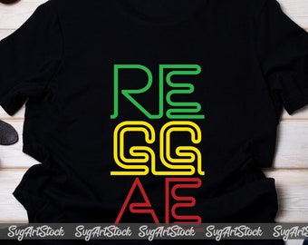 Reggae SVG, rasta svg, jamaica svg, camiseta de un amor, lista para imprimir, descarga instantánea (svg, jpeg, png)