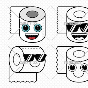 Toiletpapierset - svg - vector - quarantaine - isolatie - cricut - t-shirtontwerp, instant download (svg, jpeg, png, eps)