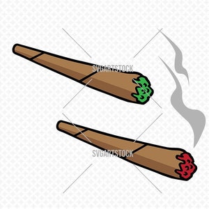 Weed Blunt SVG, gemeinsamer Vektor, Cannabis 420 digitale Clipart, Stoner svg, sofortiger Download (svg, eps, jpeg, png)
