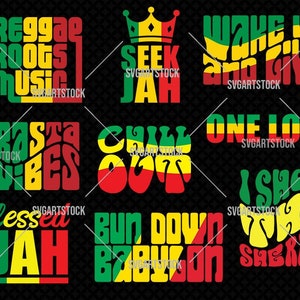 Paquete SVG de Rasta, música reggae, un amor svg, clipart digital, diseño de camiseta rasta, archivo cricut, descarga instantánea (svg, eps, png)