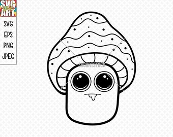 Mushroom Svg Etsy
