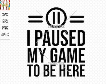 Funny Gamer Svg File Etsy