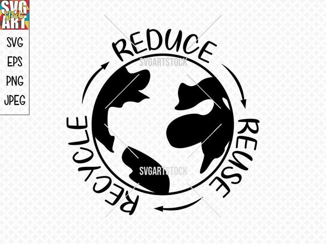 Reduce, Reuse, Recycle - Save Our Planet - Vector - Eco Friendly ...
