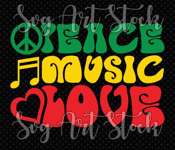 Peace Love Music Music Note T-Shirt Peace Love Music Music Note T-Shirt