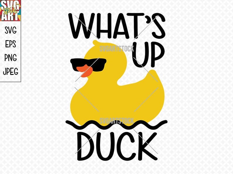 What S Up Duck Funny Vector Digital Clipart T Shirt Etsy