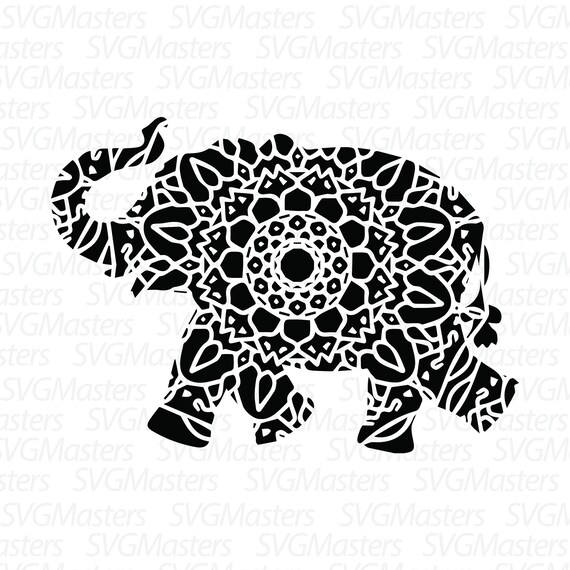 Download Elephant Mandala Svg Elephant Vector Digital Clipart For Etsy