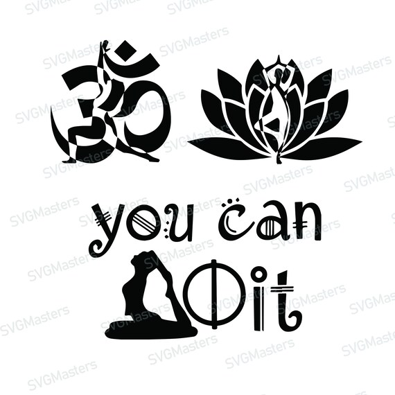 Yoga Pack Svg Yoga Vector Digital Clipart T Shirt Design Etsy