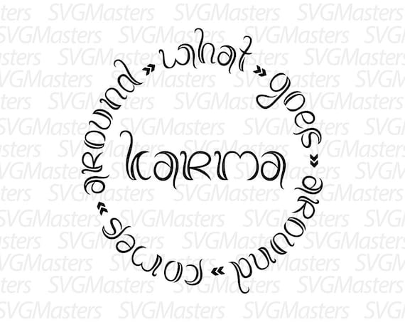 Karma What Goes Around Comes Around Tee - Circle T-Shirt Karma What Goes Around Comes Around Tee - Circle T-Shirt
