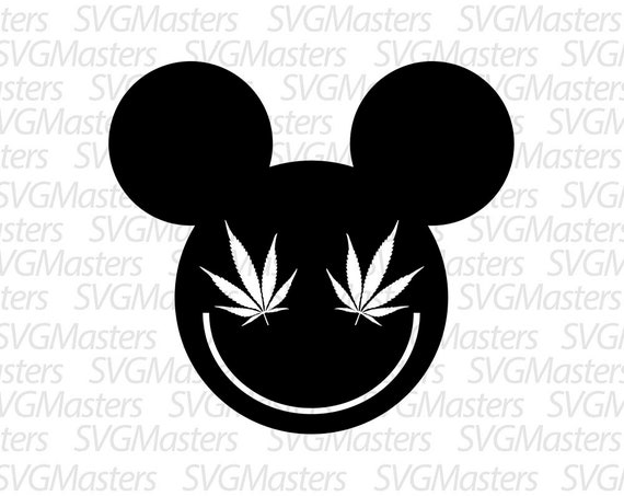 Download Mickey Mouse Vector cannabis 420 svg digital clipart | Etsy